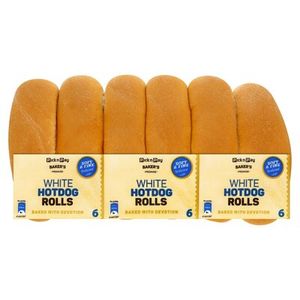 PnP White Hot Dog Rolls 6 Pack